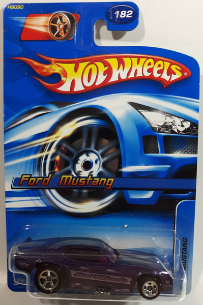 2005 Hot Wheels Ford Mustang Funny Car Dragster Purple Die Cast Toy Race Car Vehicle New in Package