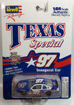 1997 Revell Racing Inaugural Race NASCAR Interstate Batteries 500 Texas Special #97 Chevrolet Monte Carlo Dark Blue Red White Die Cast Toy Race Car Vehicle - New in Package Sealed