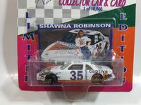 1993 Action Racing Collectibles NASCAR Limited Edition #35 Shawna Robinson Polaroid Captiva Instant Camera White Die Cast Toy Race Car Vehicle with Collector Card - New in Package Sealed