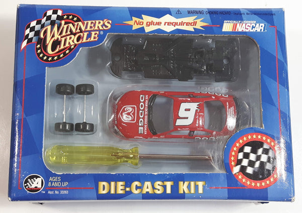 2002 Action Racing NASCAR Winner's Circle #9 Bill Elliot Dodge Intrepid Red Die Cast Toy Race Car Vehicle Kit New in Box