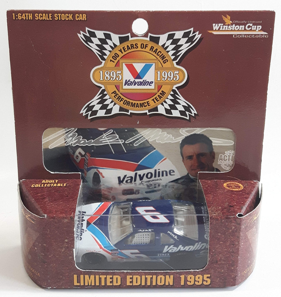 1995 Limited Edition Action Racing Winston Cup Collectible Valvoline 1 ...