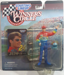 1997 Kenner Hasbro Starting Lineup Winner's Circle NASCAR #24 Jeff Gordon DuPont 4 1/2" Tall Toy Race Car Driver Figure with Helmet and Collector Card New in Package