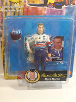 1998 ToyBiz Special Edition NASCAR Superstars Of Racing #6 Mark Martin Valvoline Cummins 5" Tall Toy Race Car Driver Figure with Helmet and Collector Card New in Package