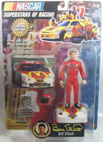 1997 ToyBiz Special Edition NASCAR Superstars Of Racing #94 Bill Elliot McDonald's 5" Tall Toy Race Car Driver Figure with Helmet, Trophy, Hood, and Fleer Ultra Collector Card New in Package