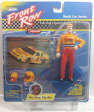 1997 Johnny Lightning Front Row 1st Edition NASCAR Stock Car Series #4 Sterling Marlin Kodak Gold Film 5" Tall Toy Race Car Driver Figure with Helmet, Hat, Display Base, and Collector Card New in Package