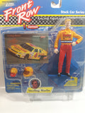 1997 Johnny Lightning Front Row 1st Edition NASCAR Stock Car Series #4 Sterling Marlin Kodak Gold Film 5" Tall Toy Race Car Driver Figure with Helmet, Hat, Display Base, and Collector Card New in Package