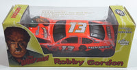 2000 Action Racing Limited Edition 1 of 1500 NASCAR #13 Robby Gordon 2000 Ford Taurus Hood Open Menards / The Wolf Man Fluorescent Orange Die Cast Race Car Vehicle - New in Box
