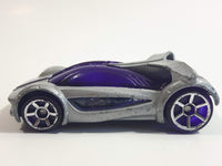 2005 Hot Wheels AcceleRacers Iridium Silver Die Cast Toy Car Vehicle - McDonalds Happy Meal