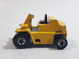 Vintage 1981 Hot Wheels Workhorses Caterpillar CAT Fork Lift C v80 Yellow Die Cast Toy Car Construction Vehicle