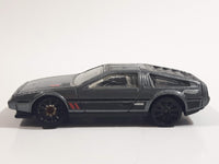 2014 Hot Wheels HW City - Speed Team '81 DeLorean DMC-12 Brushed Metalflake Silver Die Cast Toy Car Vehicle