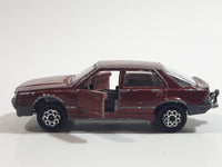 Majorette Renault 25 No. 222 Dark Red Burgundy Maroon 1/63 Scale Die Cast Toy Car Vehicle with Opening Doors