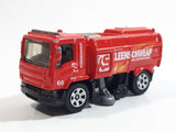 2011 Matchbox City Action MBX Street Cleaner Red Die Cast Toy Car Vehicle