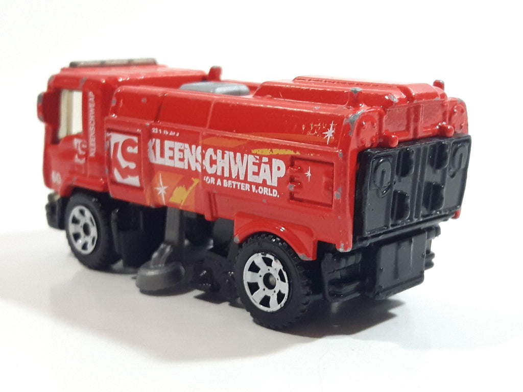 2011 Matchbox City Action MBX Street Cleaner Red Die Cast Toy Car Vehi ...