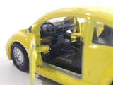 Unknown Brand Volkswagen Beetle Yellow Die Cast Toy Car Vehicle with Opening Doors