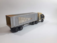 Vintage Tonka 812733-B Semi Tractor Trailer Set Blue and Grey Pressed Steel and Plastic Toy Car Vehicle