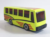Unknown Brand Tour Bus Fluorescent Yellow Die Cast Toy Car Vehicle