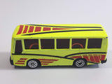 Unknown Brand Tour Bus Fluorescent Yellow Die Cast Toy Car Vehicle