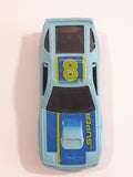 Yatming No. 807 Mazda RX-7 Turbo Super 8 Light Blue Die Cast Toy Car Vehicle