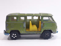 Very Rare HTF Vintage PlayArt Volkswagen VW Station Wagon Van Bus Green Die Cast Toy Car Vehicle