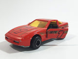 Vintage Majorette Chevrolet Corvette ZR-1 No. 215 & 268 Red Die Cast Toy Car Vehicle Opening Doors 1/57 Scale Made in France