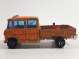 Vintage 1980s Majorette No. 233 Mercedes TraX Publics Truck Orange 1/70 Scale Die Cast Toy Car Vehicle