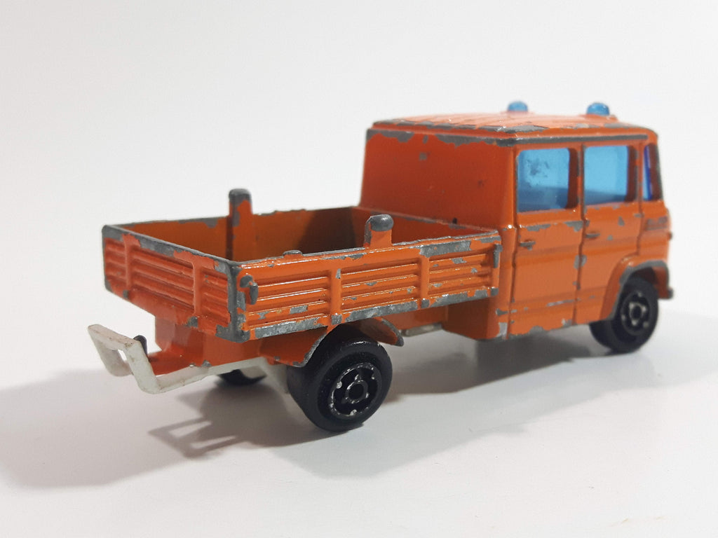 Vintage 1980s Majorette No. 233 Mercedes TraX Publics Truck Orange 1/7 ...