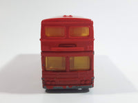 Vintage Majorette No. 286 British Bus Double Decker Visit London Red 1/125 Scale Die Cast Toy Car Vehicle