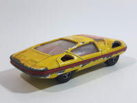 Vintage Corgi Juniors Whizzwheels Pininfarina Modulo Yellow Die Cast Toy Car Vehicle