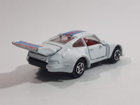 Vintage Porsche 935 Turbo Martini #8 White Die Cast Toy Race Car Vehicle with Opening Doors