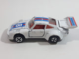 Vintage Porsche 935 Turbo Martini #8 White Die Cast Toy Race Car Vehicle with Opening Doors