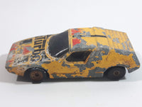 1985 Matchbox Super GT BR 7/8 Siva Spyder Mustard Yellow Die Cast Toy Car Vehicle