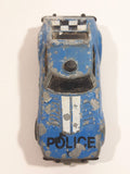 1985 Matchbox Super GT BR 17/18 Fire Chief Blue Police Cops Die Cast Toy Car Vehicle