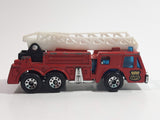 1982 Matchbox Fire Engine Ladder Truck Red Die Cast Toy Car Emergency Rescue Firefighting Vehicle