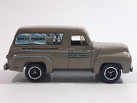 2010 Matchbox Farm Rigs Ford F-100 Panel Delivery (1955) Clay Brown Grey Die Cast Toy Car Vehicle