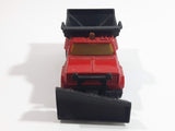 1998 Matchbox Big Movers Highway Maintenance Truck Red and Black Die Cast Toy Car Vehicle