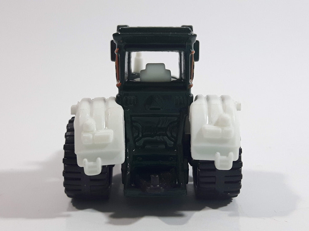2010 Matchbox Farm Rigs Tractor Forest Green and White Die Cast Toy Ca ...
