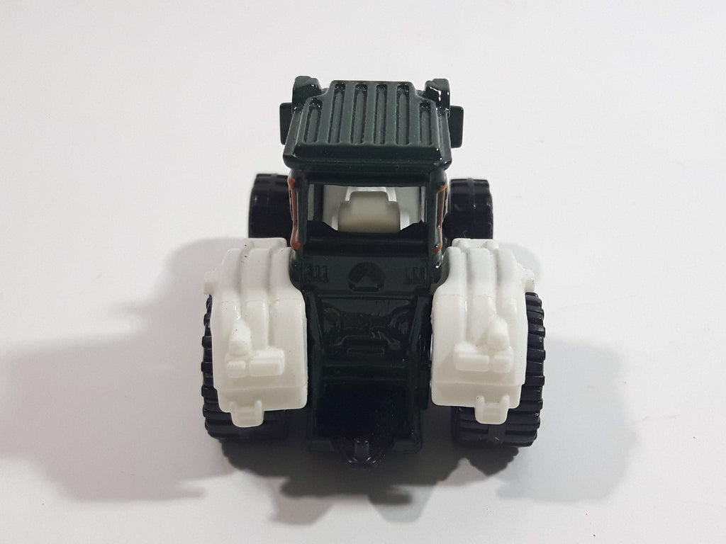 2010 Matchbox Farm Rigs Tractor Forest Green and White Die Cast Toy Ca ...