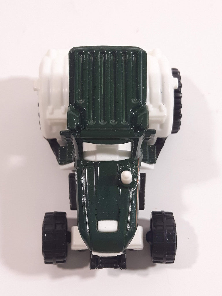 2010 Matchbox Farm Rigs Tractor Forest Green and White Die Cast Toy Ca ...