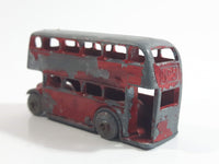 Vintage Lesney Moko No. 5 Double Decker Bus Red Die Cast Toy Car Vehicle