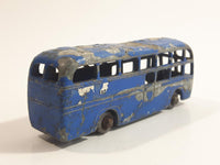 Vintage 1958 Lesney No. 58 British European Airways BEA Coach Bus Blue Die Cast Toy Car Vehicle