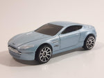 2009 Hot Wheels Dream Garage Aston Martin V8 Vantage Metallic Light Blue Die Cast Toy Car Vehicle