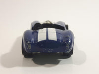 1983 Hot Wheels Hot Ones Classic Cobra Convertible Blue Die Cast Toy Car Vehicle w/ Opening Hood