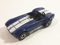 1983 Hot Wheels Hot Ones Classic Cobra Convertible Blue Die Cast Toy Car Vehicle w/ Opening Hood