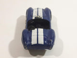 1983 Hot Wheels Hot Ones Classic Cobra Convertible Blue Die Cast Toy Car Vehicle w/ Opening Hood