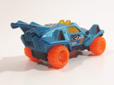 2012 Hot Wheels Quicksand Satin Blue Die Cast Toy Car Vehicle