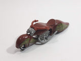 2007 Hot Wheels Camouflage W-Oozie Motorcycle Flat Brown Die Cast Toy Car Vehicle