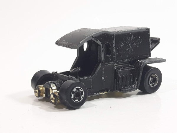 1977 Hot Wheels T-Totaller Black Die Cast Toy Car Vehicle - BW - Hong Kong