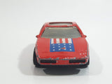 1987 Hot Wheels The Hot Ones Pontiac Fiero 2M4 Red Die Cast Toy Sports Car Vehicle - GHO