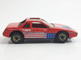 1987 Hot Wheels The Hot Ones Pontiac Fiero 2M4 Red Die Cast Toy Sports Car Vehicle - GHO