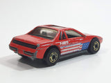 1987 Hot Wheels The Hot Ones Pontiac Fiero 2M4 Red Die Cast Toy Sports Car Vehicle - GHO